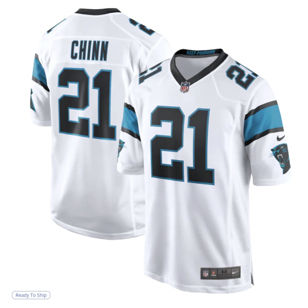 Men's Carolina Panthers Jeremy Chinn Nike White Game Jersey Men's Carolina Panthers Jeremy Chinn Nike White Game Jersey