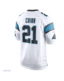 Men's Carolina Panthers Jeremy Chinn Nike White Game Jersey Men's Carolina Panthers Jeremy Chinn Nike White Game Jersey