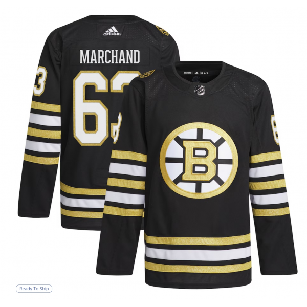 Men's Boston Bruins Brad Marchand adidas Black Alternate Primegreen Authentic Player Jersey