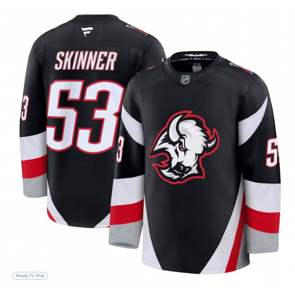 Men's Buffalo Sabres Jeff Skinner Fanatics Black Alternate Premium Jersey