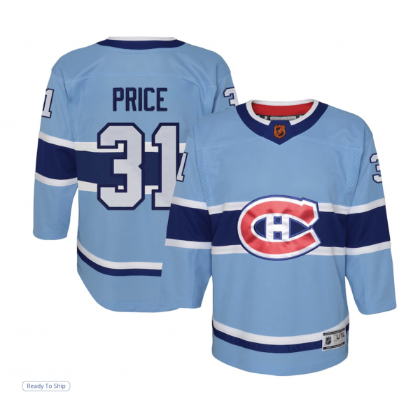 Youth Montreal Canadiens Carey Price Light Blue Special Edition 2.0 Premier Player Jersey