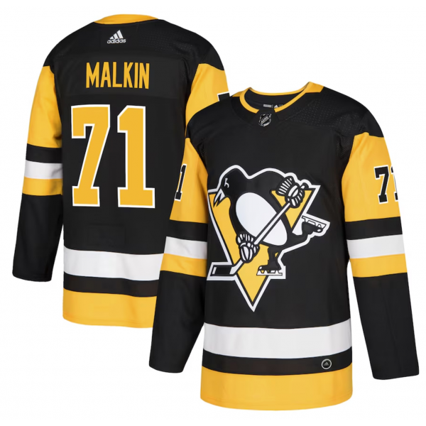 Men's Pittsburgh Penguins Evgeni Malkin adidas Black Authentic Player Jersey
