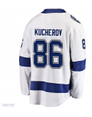 Men's Tampa Bay Lightning Nikita Kucherov Fanatics White Away Premier Breakaway Player Jersey
