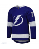 Men's Tampa Bay Lightning Victor Hedman adidas Blue Home Primegreen Authentic Player Jersey