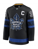 Men's Toronto Maple Leafs Auston Matthews Fanatics Black Captain Patch Alternate Premium Jersey