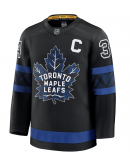 Men's Toronto Maple Leafs Auston Matthews Fanatics Black Captain Patch Alternate Premium Jersey