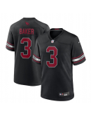 Men's Arizona Cardinals Budda Baker Nike Black Game Jersey Men's Arizona Cardinals Budda Baker Nike Black Game Jersey
