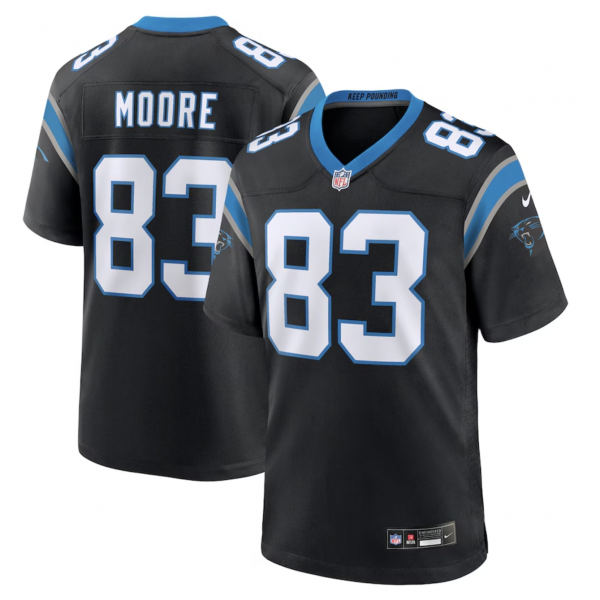 Men's Carolina Panthers David Moore Nike Black Game Jersey Men's Carolina Panthers David Moore Nike Black Game Jersey