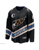 Men's Washington Capitals Alexander Ovechkin Fanatics Black Alternate 50th Anniversary Premier Breakaway Player Jersey