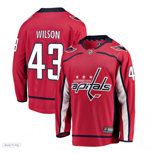 Men's Washington Capitals Tom Wilson Fanatics Red Home Breakaway Player Jersey