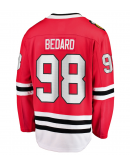 Men's Chicago Blackhawks Connor Bedard Fanatics Red Home Breakaway Player Jersey