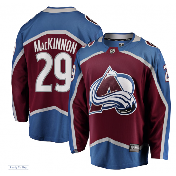 Men's Colorado Avalanche Nathan MacKinnon Fanatics Burgundy Breakaway Player Jersey