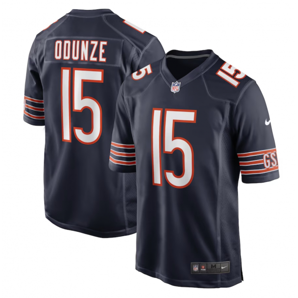 Men's Chicago Bears Rome Odunze Nike Navy Player Game Jersey