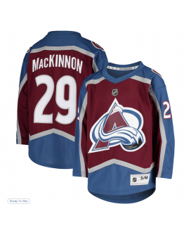 Youth Colorado Avalanche Nathan MacKinnon Burgundy Home Replica Player Jersey