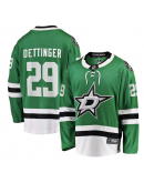 Men's Dallas Stars Jake Oettinger Fanatics Kelly Green Home Breakaway Player Jersey