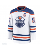 Men's Edmonton Oilers Connor McDavid Fanatics White Away Premium Jersey