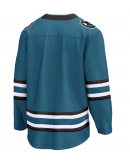Men's San Jose Sharks Fanatics Teal Home Breakaway Jersey Men's San Jose Sharks Fanatics Teal Home Breakaway Jersey