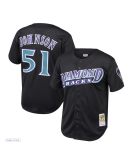 Youth Arizona Diamondbacks Randy Johnson Mitchell & Ness Black Cooperstown Collection Mesh Batting Practice Jersey