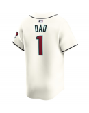 Men's Arizona Diamondbacks Nike White #1 Dad Home Limited Jersey