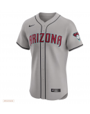 Men's Arizona Diamondbacks Nike Gray Premier Elite Patch Jersey