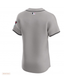 Men's Arizona Diamondbacks Nike Gray Premier Elite Patch Jersey