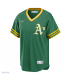 Men's Athletics Nike Kelly Green Road Cooperstown Collection Team Jersey