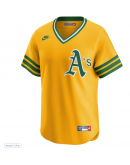 Men's Athletics Nike Gold Cooperstown Collection Limited Jersey