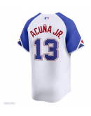 Men's Atlanta Braves Ronald Acuña Jr. Nike White City Connect Limited Player Jersey