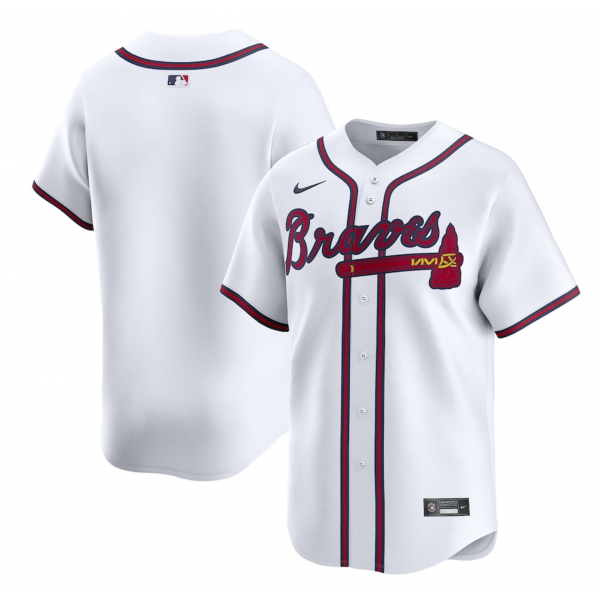 Men's Atlanta Braves Nike White Home Limited Jersey Men's Atlanta Braves Nike White Home Limited Jersey