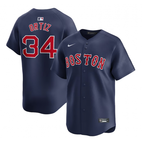 Men's Boston Red Sox David Ortiz Nike Navy Alternate Limited Retired Player Jersey