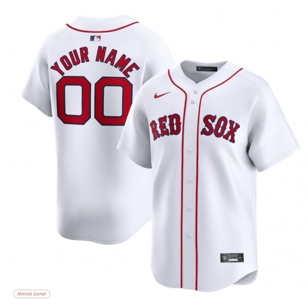 Youth Boston Red Sox Nike White Home Limited Custom Jersey Youth Boston Red Sox Nike White Home Limited Custom Jersey