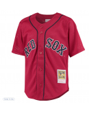 Youth Boston Red Sox David Ortiz Mitchell & Ness Red Cooperstown Collection Batting Practice Jersey