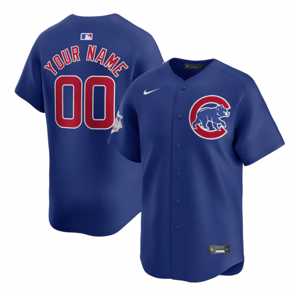 Men's Chicago Cubs Nike Royal Alternate Limited Custom Jersey