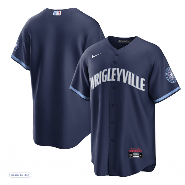 Men's Chicago Cubs Nike Navy City Connect Replica Jersey