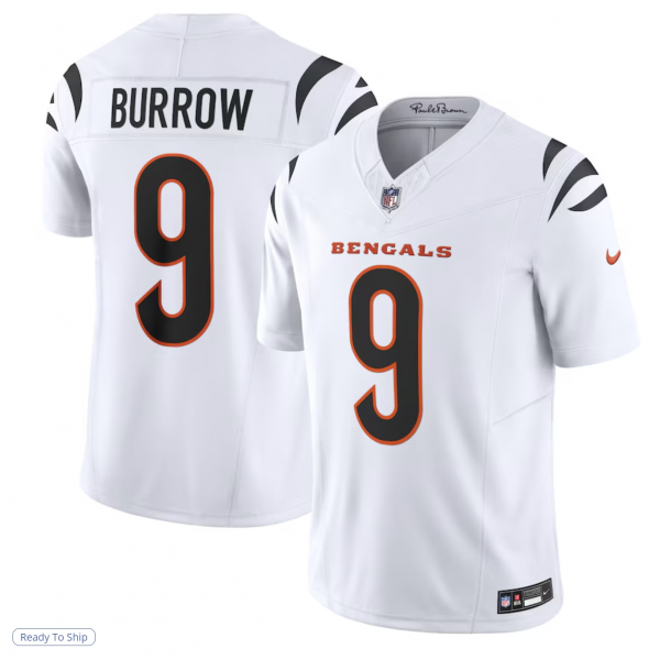 Men's Cincinnati Bengals Joe Burrow Nike White Limited Jersey