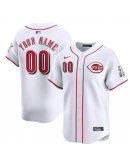Men's Cincinnati Reds Nike White Home Limited Custom Jersey Men's Cincinnati Reds Nike White Home Limited Custom Jersey