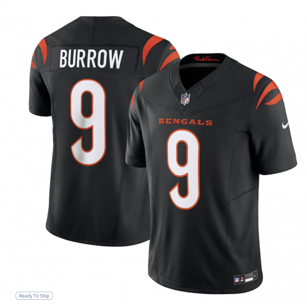 Men's Cincinnati Bengals Joe Burrow Nike Black Limited Jersey