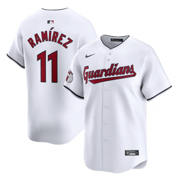 Youth Cleveland Guardians José Ramírez Nike White Home Limited Player Jersey