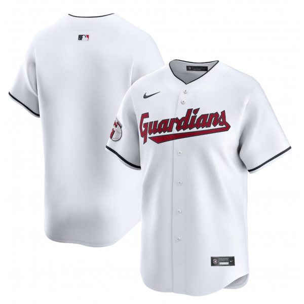 Men's Cleveland Guardians Nike White Home Limited Jersey Men's Cleveland Guardians Nike White Home Limited Jersey
