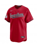 Men's Cleveland Guardians Nike Red Alternate Limited Jersey Men's Cleveland Guardians Nike Red Alternate Limited Jersey