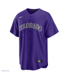 Men's Colorado Rockies Nike Purple Alternate Replica Team Jersey