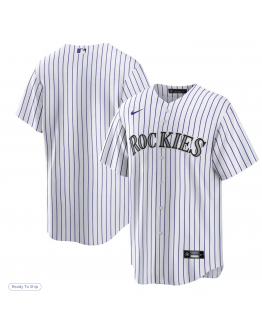Men's Colorado Rockies Nike White Home Replica Team Jersey