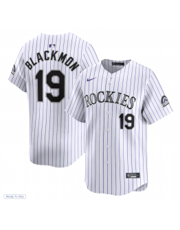 Men's Colorado Rockies Charlie Blackmon Nike White Home Limited Player Jersey