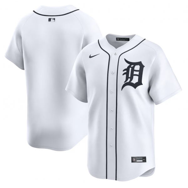 Men's Detroit Tigers Nike White Home Limited Jersey