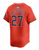 Men's Houston Astros Jose Altuve Nike Orange Alternate Limited Player Jersey