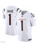 Men's Cincinnati Bengals Ja'Marr Chase Nike White Limited Jersey