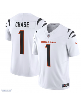 Men's Cincinnati Bengals Ja'Marr Chase Nike White Limited Jersey