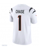 Men's Cincinnati Bengals Ja'Marr Chase Nike White Limited Jersey