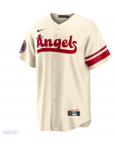 Men's Los Angeles Angels Nike Cream City Connect Replica Team Jersey