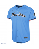 Youth Miami Marlins Nike Blue Alternate Limited Jersey